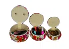 Canvas Portable Jewellery Organiser (Multicolor, Pack of 3)