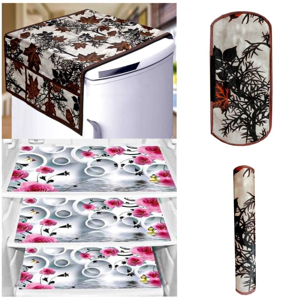 Refrigerator Covers (Brown) (A-24)