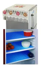 Knit Printed Fridge 6 Pcs Mat with Top Cover 