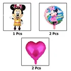 Minnie Mouse Theme 5th Happy Birthday Decoration Items For Girls , Multicolor, Pack of 110