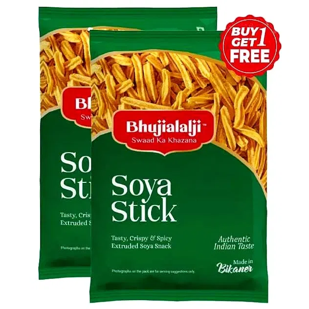 भुजियालालजी सोया स्टिक 150 g (1 के साथ 1 मुफ्त )