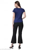 Half Sleeves Top & Bottom Set for Women 