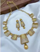 Zircon Gold-plated Necklace Set for Women 