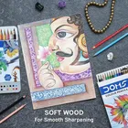 DOMS FSC Flat Tin Round Shaped Color Pencils 