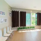 Polyester Blackout Plain Brown Window Curtain 5ft Combo 