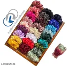 Pack of 12 Fabric Scrunchies for Women 