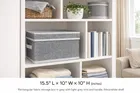 Craft Bazar Multipurpose Foldable Fabric Storage Box with Lid & Handles for Clothes, Laundry, Towels Wardrobe and Home Storage Organizer Pack of 3