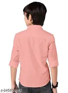 Solid Long Sleeve Spread Collar Shirt for Boys 