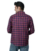 Cotton Blend Full Sleeves Chequered Shirt for Men 