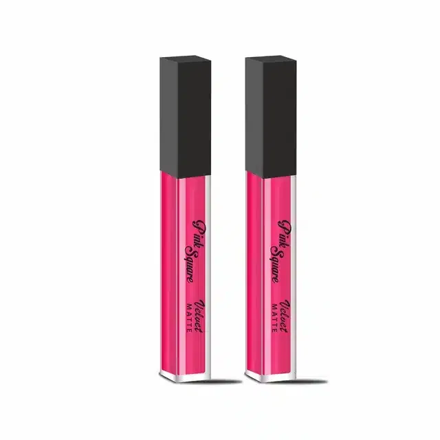 Liquid Matte Lipstick (Pack of 2, Pink)