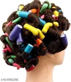 Hair Curling Flexi Rods 10 Pieces Magical Hair Foam Rollers Soft Twist Curler Rods for Your Hair Without Heat Hair Bendy Styling Curly Hairstyle Sticks Hair Pin Combo Pack of 10 Pcs