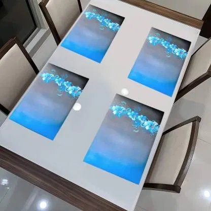 PVC Fridge Mat (Multicolor, Pack of 4)
