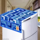 KANUSHI Industries® 1 Pc Microwave/Oven Top Cover + 1 Pc Fridge/Refrigerator Top Cover + 4 Fridge Mate 