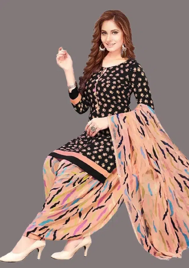 Unstitched Dress Material for Women & Girls (Multicolor)