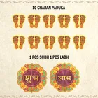 Mata Charn and Shubh-Labh Combo Set for Diwali Poojan Home Decor 