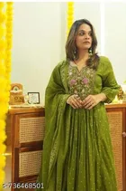 Embellished Acrylic Kurta Set for Women 