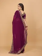 Georgette Self-Design Saree for Women 