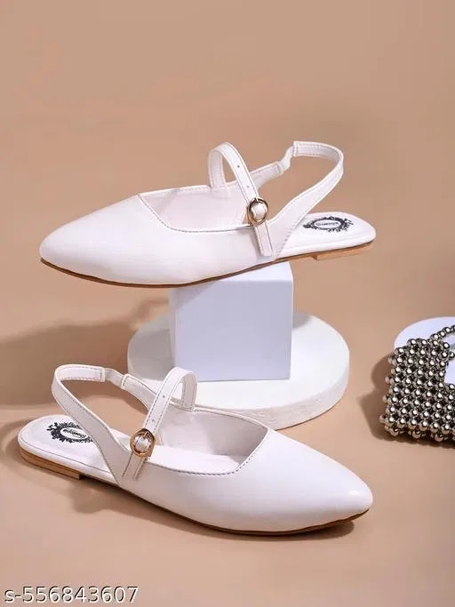 Shoetopia White Mules (Size 6.0)