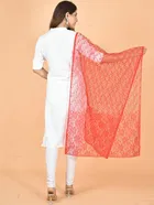 Net Self-Design Dupatta for Women 