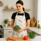 Krishna E Leaf Printed Apron 68x58cms 