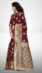 Banarasi Silk Zari Woven Saree for Women 