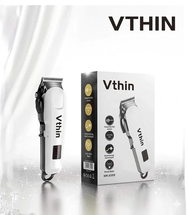 Plastic Trimmer for Men, White (100 W)