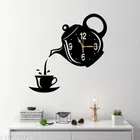Wooden Wall Clock for Home (Black)