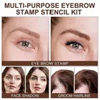 Brow Define Kit - Eyebrow Stamp With Dual Brushes & 3 Shaping Stencils 