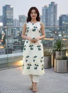 Printed Straight Kurti for Women 