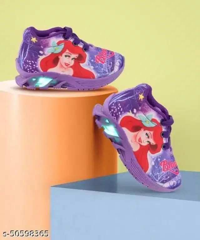 Casual Shoes for Girls (Purple, 3-3.5 Years)