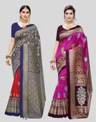 Art Silk Printed Sarees for Women 