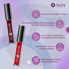 NOY Stay Chic Pure Matte Liquid Lipstick, Peach, Cherry Pink, Red, Magenta, 16 ml [Pack of 4]