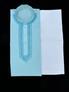 Cotton Full Sleeves Embroidered Kurta Set for Men 