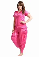 Satin Solid Night Suit for Women 