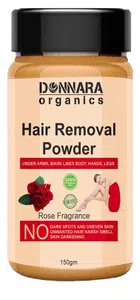 Donnara Organics Rose Fragrance Painless Hair Removal Powder (150 g)