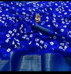Women's Printed Saree with Unstitched Blouse 