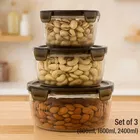 Round 3 Pcs Food Storage Container 