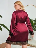 Satin Solid Babydoll for Women 