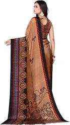 Crepe Printed Saree for Women 