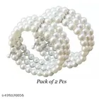 3 layer pearl bracelet set