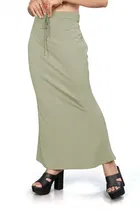 Lycra Solid Saree Petticoat for Women 