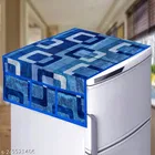 KANUSHI Industries® 1Pc Fridge Cover for Top with 6 Utility Pockets + 1 Handles Covers + 3 Fridge Mats + 7 Free Gifs 