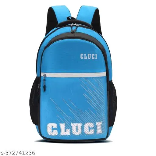 Polyester Backpack Bag, Blue