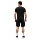 Polyester Printed T-shirt With Matching Shorts, Black 