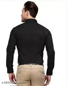 Cotton Blend Solid Full Sleeves Shirt for Men 