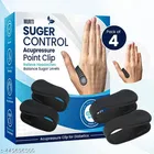 Sugar Control LI4 Acupressure Point Clip (4 Piece) - Wearable Hand Massager for Headache, Migraine, Arthritis, and Tension Relief (4 PACK)