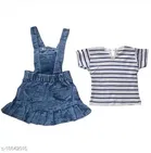 Dungaree with Top for Girls 