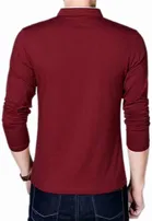 Mandarin Collar Solid T-Shirt for Men 