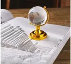 Feng Shui Crystal Globe with Golden Stand for Positive Energy, Success,Good Luck and Prosperity 