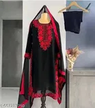 Georgette Printed Kurta & Paint & Dupatta Set For Womens, Green 